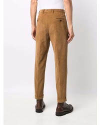Pantalon chino en velours côtelé marron Drumohr