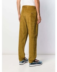 Pantalon chino en velours côtelé moutarde Universal Works