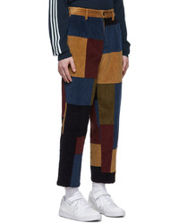 Pantalon chino en velours côtelé multicolore Noah