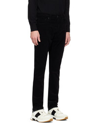 Pantalon chino en velours côtelé noir Tom Ford