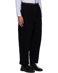 Pantalon chino en velours côtelé noir Comme des Garcons Homme