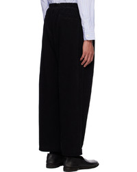 Pantalon chino en velours côtelé noir Comme des Garcons Homme