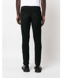 Pantalon chino en velours côtelé noir Dondup