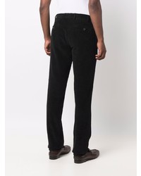 Pantalon chino en velours côtelé noir Lardini