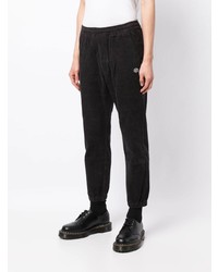 Pantalon chino en velours côtelé noir Chocoolate