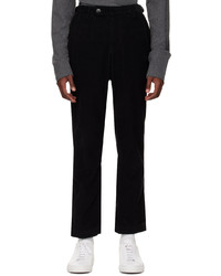 Pantalon chino en velours côtelé noir Corridor