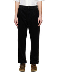 Pantalon chino en velours côtelé noir Engineered Garments