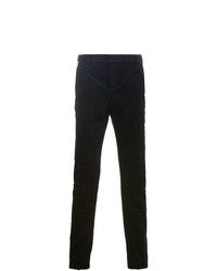 Pantalon chino en velours côtelé noir Saint Laurent