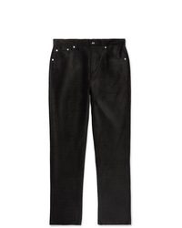 Pantalon chino en velours côtelé noir Séfr