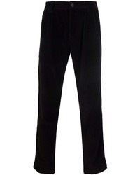 Pantalon chino en velours côtelé noir Études