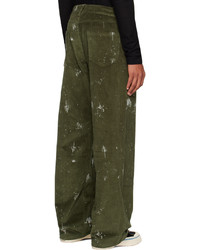 Pantalon chino en velours côtelé olive Misbhv