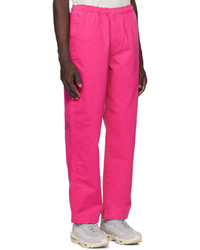 Pantalon chino fuchsia Stussy