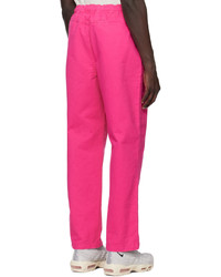 Pantalon chino fuchsia Stussy