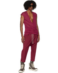 Pantalon chino fuchsia Rick Owens