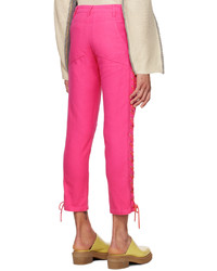 Pantalon chino fuchsia Eckhaus Latta