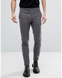 Pantalon chino gris foncé AllSaints