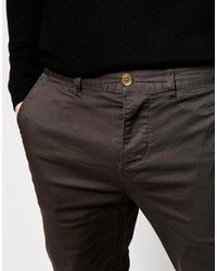 Pantalon chino gris foncé Asos