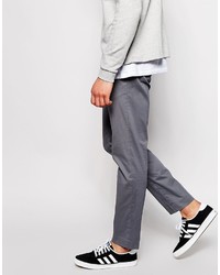 Pantalon chino gris foncé Asos