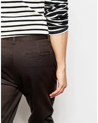 Pantalon chino gris foncé Asos