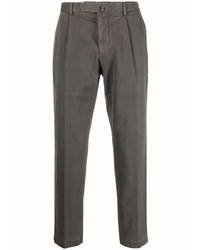 Pantalon chino gris foncé Dell'oglio