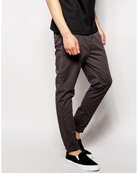 Pantalon chino gris foncé Dr. Denim