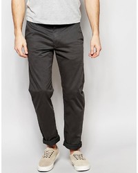 Pantalon chino gris foncé Farah