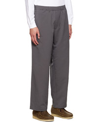 Pantalon chino gris foncé Nanamica