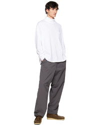 Pantalon chino gris foncé Nanamica