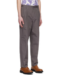 Pantalon chino gris foncé Dries Van Noten