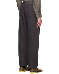 Pantalon chino gris foncé Lemaire