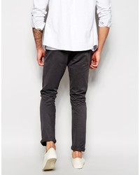 Pantalon chino gris foncé Selected