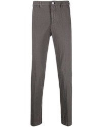 Pantalon chino gris foncé Incotex