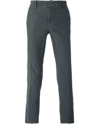 Pantalon chino gris foncé Incotex