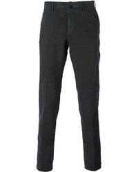 Pantalon chino gris foncé Incotex