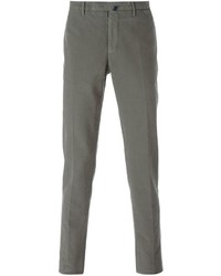 Pantalon chino gris foncé Incotex