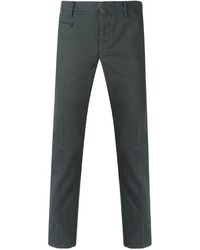 Pantalon chino gris foncé Incotex