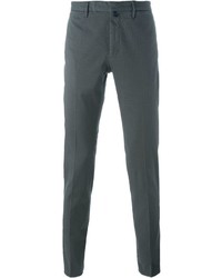 Pantalon chino gris foncé Incotex