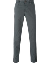 Pantalon chino gris foncé Incotex