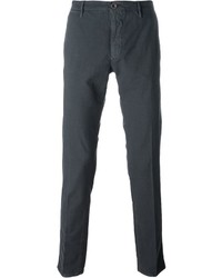 Pantalon chino gris foncé Incotex