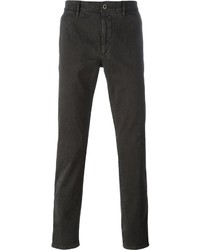 Pantalon chino gris foncé Incotex