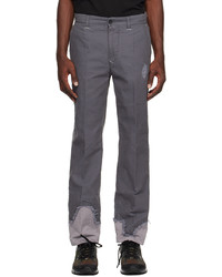 Pantalon chino gris foncé Incotex Red x FACETASM