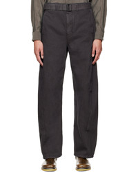 Pantalon chino gris foncé Lemaire