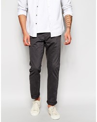Pantalon chino gris foncé Selected
