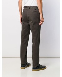 Pantalon chino gris foncé Incotex