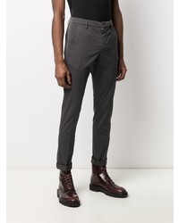 Pantalon chino gris foncé Dondup