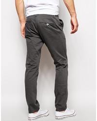 Pantalon chino gris foncé Solid