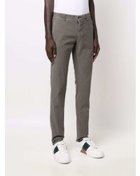 Pantalon chino gris foncé Incotex