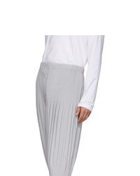 Pantalon chino gris Homme Plissé Issey Miyake