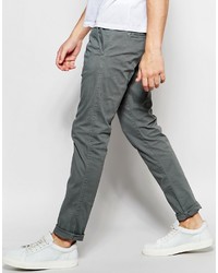 Pantalon chino gris Selected