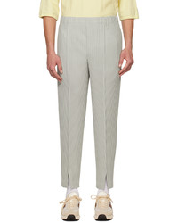 Pantalon chino gris Homme Plissé Issey Miyake